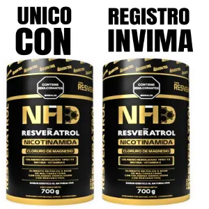 NAD+ Resveratrol Polvo con INVIMA x2
