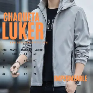 Chaqueta impermeable para hombre  -LUKER