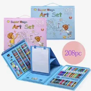 Set Colores Kit Colorear 208 pcs Arte