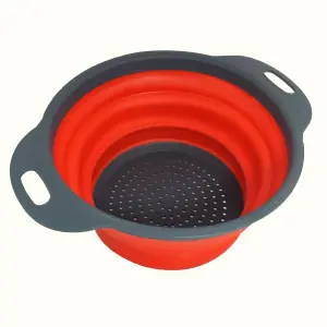Colador Redondo Plegable De Silicona
