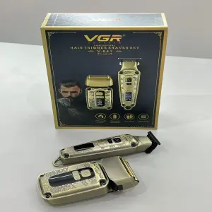 Combo Maquina Patillera + Shaver Vgr V-6