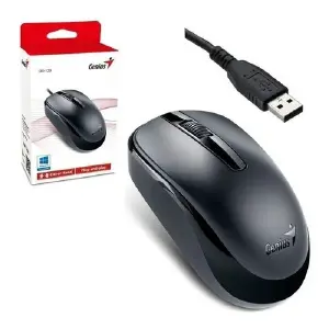 Mouse Genius Dx-120 Negro Cable Usb Nuev