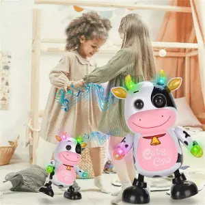 Vaca Robot Granja Juguete Luces Sonido