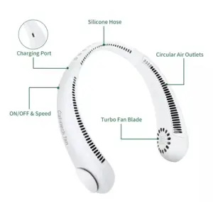 Ventilador De Cuello Portátil Recargabl