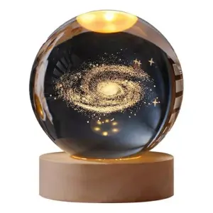 Esfera Cristal 3D Lampara de Noche Led