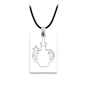 Collar Signo Zodiacal Placa Acero + Estu