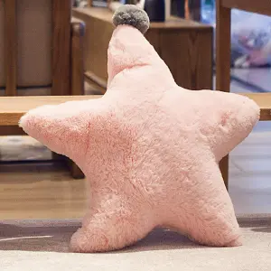 Cojin Decorativo Estrella Rosado