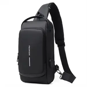 Bolso antirrobo, usb, medida 32x16cm
