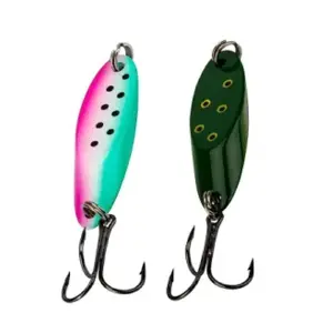 2x Cucharilla De Pesca Anzuelo Triple