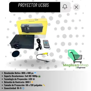 PROYECTOR  LED UC68 S