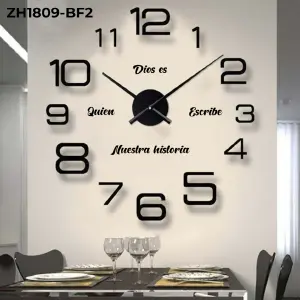 RP-ZH1809-F2 RELOJ ADHESIVO+FRASE HISTOR