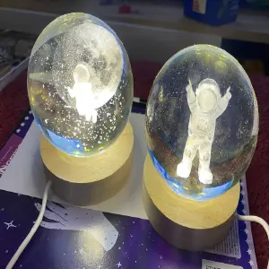 Lámpara Esfera de Cristal