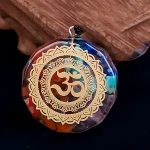 Collar Orgonita 7 Chakras Cuarzo Natural