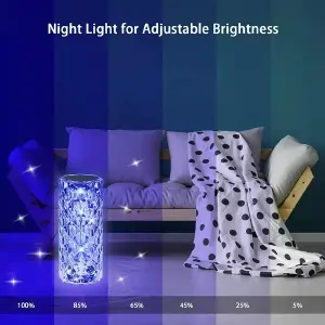 Lampara cristal led