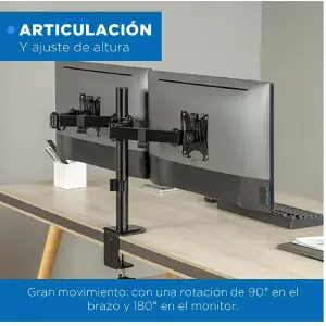 Soporte monitor doble brazo