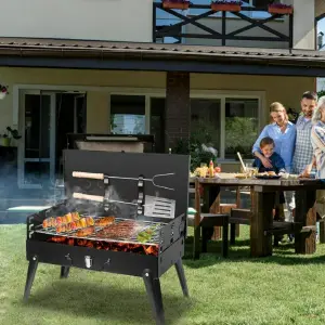 Parrilla de Carbón Portátil Plegable: ¡La Perfecta Compañera para tus Asados! - Parrilla De Carbon Portatil Plegable