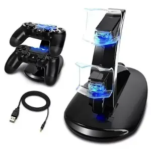 Soporte Base Cargador Negro Vertical