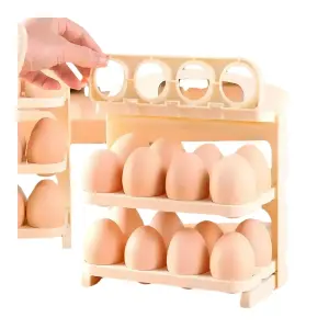 Organizador Huevos 3 Niveles Giratorio