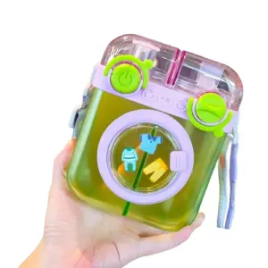 Botilito Agua Niños Lavadora Verde