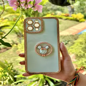 IPHONE 12 PROMAX FUNDA DIAMANTE VERDE