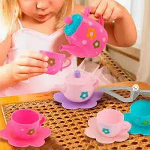 Juego Set Te Tetera Pocillos Platos Cubi