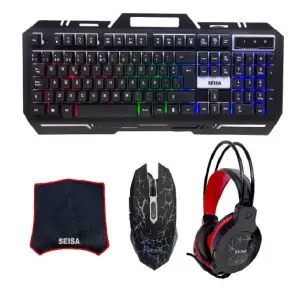 COMBO GAMING (TECLADO, MOUSE, DIADEMA,