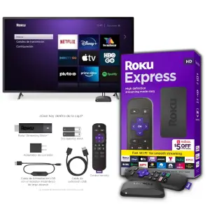 Roku Express: Transforma tu TV en un Centro de Entretenimiento - Roku Express Tv Hd Streaming Netflix