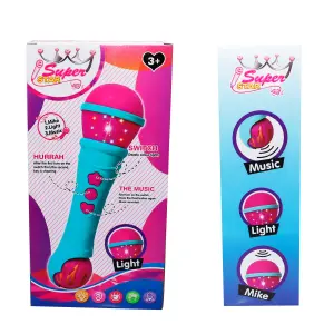 Micrófono Para Niñas Con Luz Y Sonidos
