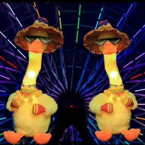 Pato de juguete Musical eléctrico con 12