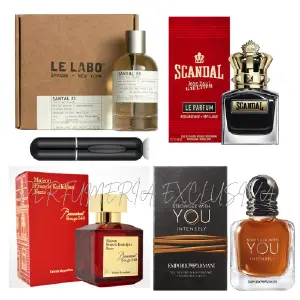 Scandal+bacarat rouge+stronger+santal33