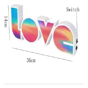 LAMPARA DECORATIVA  "LOVE" LL2305-18