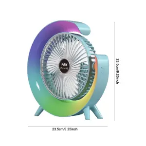 Mini Ventilador De Mesa Recargable F10