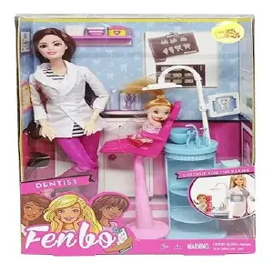 MUÑECA DENTISTA CONSULTORIO Y ACCESORIOS