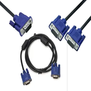 Cable Vga De 1.5 Metros Con Doble Filtro