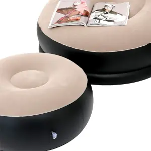 Sofá inflable de ocio y reposapiés