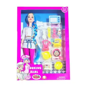Muñeca Vestido Chef Utencilios Juguete