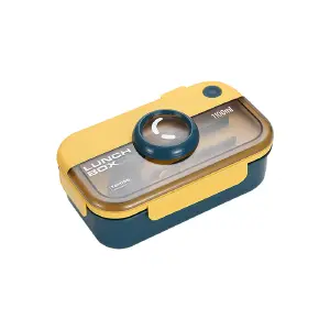 PORTA COMIDA FORMA DE CAMARA AMARILLO