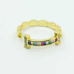 ANILLO DORADO GEMAS
