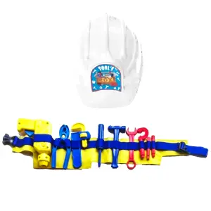 Juguete Set De Casco Herramienta Cinturo