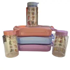 Kit Lonchera Bento Tapa Lisa + Termo