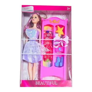 Muñeca Vestido Elegante Clóset Accesorio