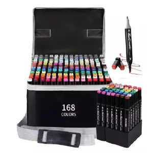 ESTUCHE DE MARCADORES 168PCS