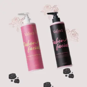 JABON DE ROSAS Y CARBON ACTIVADO COMBO