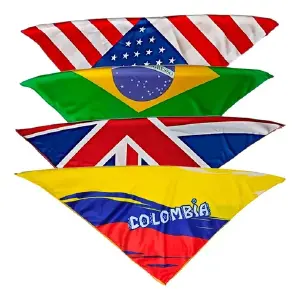Pañoleta Seda Inglaterra EEUU Brasil