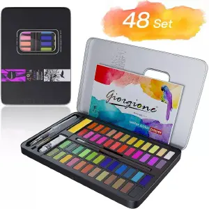 Kit Pintura de Acuarela 48 Colores