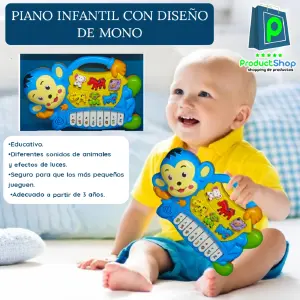 Piano Organeta Mono Mico Granja Animales