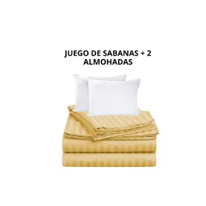 COMBO SABANAS SEMIDOBLE+ DUO ALMOHADAS