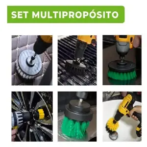 Cepillos De Limpieza Para Taladro Set 10
