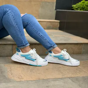 Tenis de mujer Atlanta Blanco Azul
