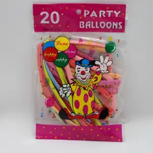 Globo mil figuras macarron de 30cm x 20